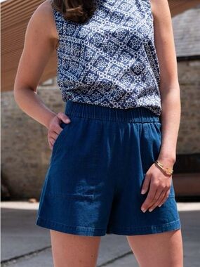 BIBICO Petra Day Shorts Sz M Elastic-Waist